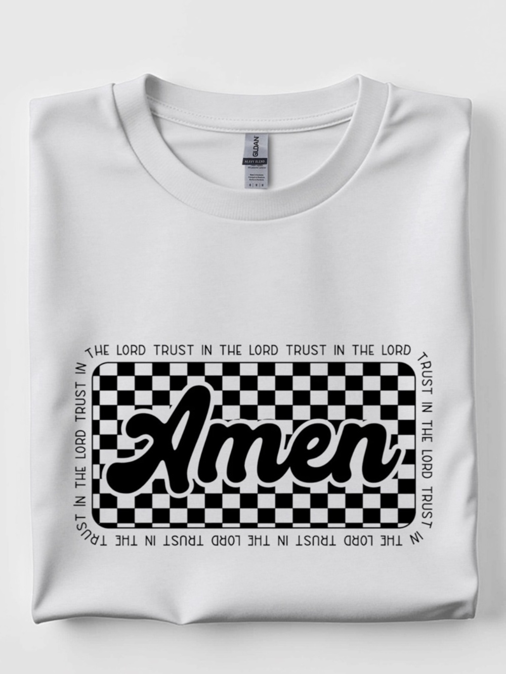 Amen T-shirt Religious Inspirational Graphiic Tee XXL 2XL 3XL New Trust the Lord